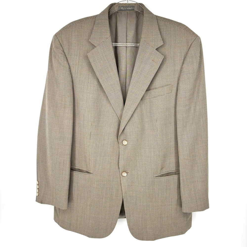 Vintage Oscar de la Renta Check Plaid Blazer Size 42 R